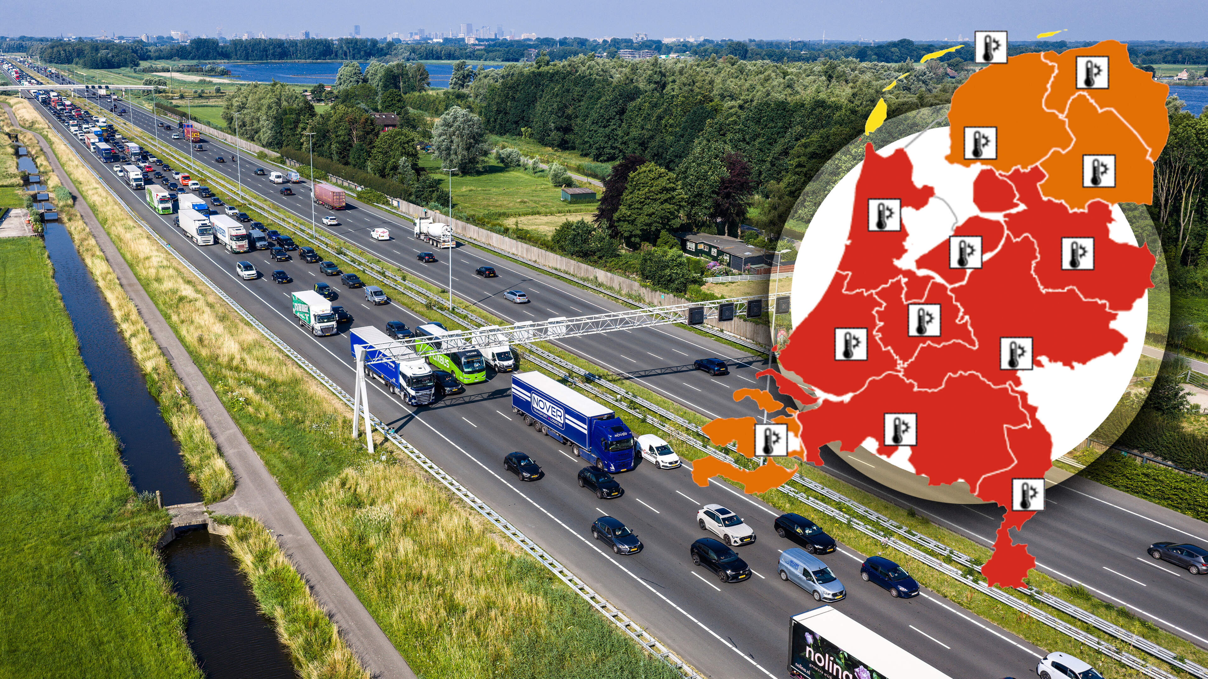 LIVE | Rijkswaterstaat over code rood: ga alleen de weg op als dat nodig is